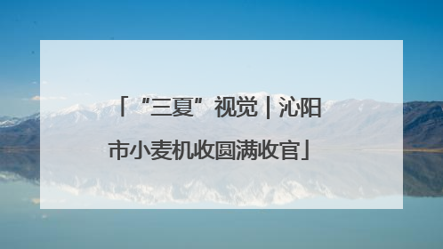 “三夏”视觉｜沁阳市小麦机收圆满收官