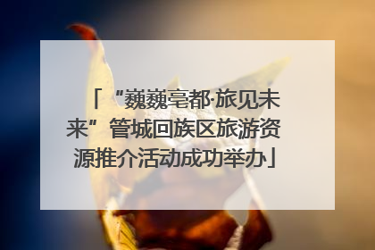 “巍巍亳都·旅见未来”管城回族区旅游资源推介活动成功举办