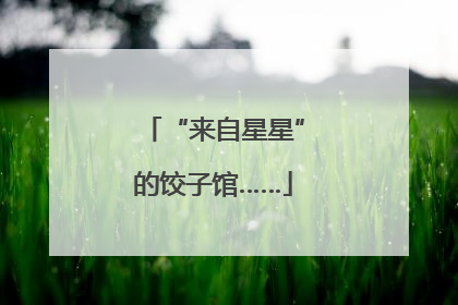 “来自星星”的饺子馆……