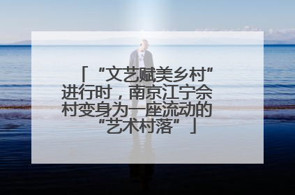 “文艺赋美乡村”进行时，南京江宁佘村变身为一座流动的“艺术村落”