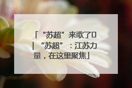 “苏超”来歌了⑪｜“苏超”：江苏力量，在这里聚焦