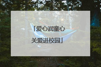 爱心润童心 关爱进校园