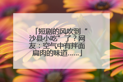 短剧的风吹到“沙县小吃”了？网友：空气中有拌面扁肉的味道……
