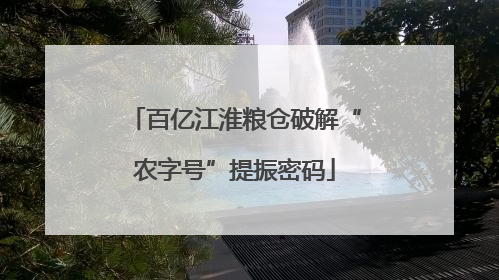 百亿江淮粮仓破解“农字号”提振密码