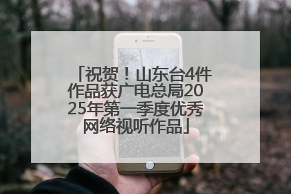 祝贺！山东台4件作品获广电总局2025年第一季度优秀网络视听作品