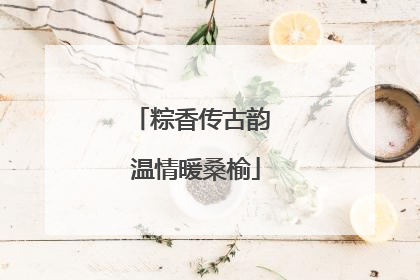 粽香传古韵 温情暖桑榆
