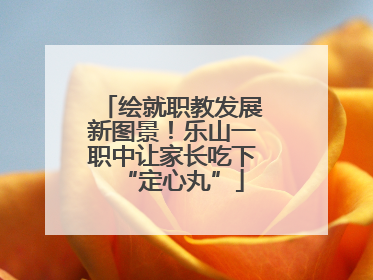 绘就职教发展新图景！乐山一职中让家长吃下“定心丸”