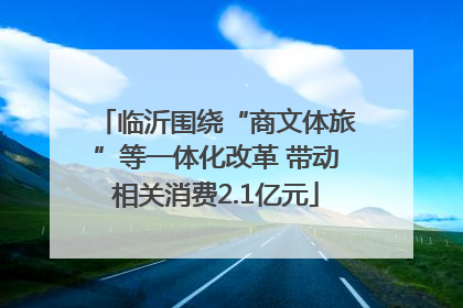 临沂围绕“商文体旅”等一体化改革 带动相关消费2.1亿元