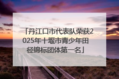 丹江口市代表队荣获2025年十堰市青少年田径锦标团体第一名