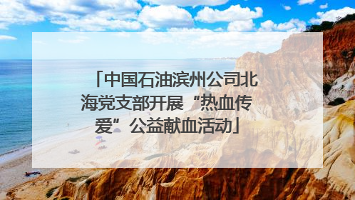 中国石油滨州公司北海党支部开展“热血传爱”公益献血活动