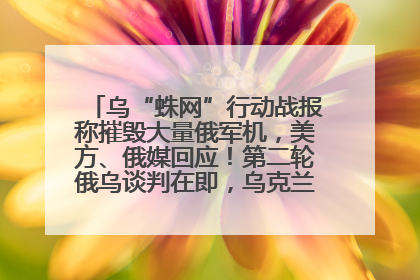 乌“蛛网”行动战报称摧毁大量俄军机，美方、俄媒回应！第二轮俄乌谈判在即，乌克兰提出三大诉求