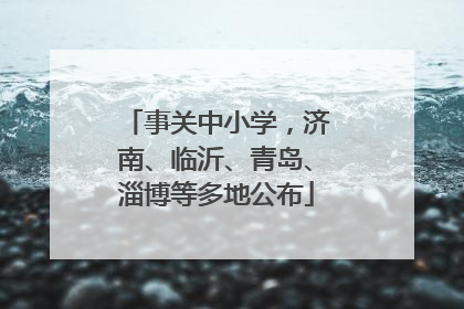 事关中小学，济南、临沂、青岛、淄博等多地公布