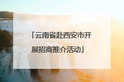 云南省赴西安市开展招商推介活动