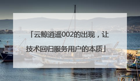 云鲸逍遥002的出现，让技术回归服务用户的本质