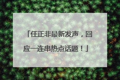 任正非最新发声，回应一连串热点话题！