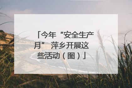 今年“安全生产月” 萍乡开展这些活动（图）