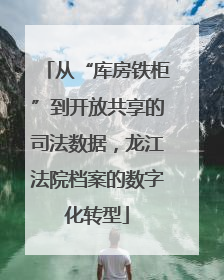 从“库房铁柜”到开放共享的司法数据，龙江法院档案的数字化转型