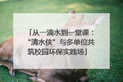 从一滴水到一堂课：“清水侠”与多单位共筑校园环保实践场