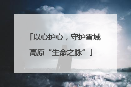 以心护心，守护雪域高原“生命之脉”