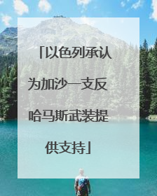 以色列承认为加沙一支反哈马斯武装提供支持