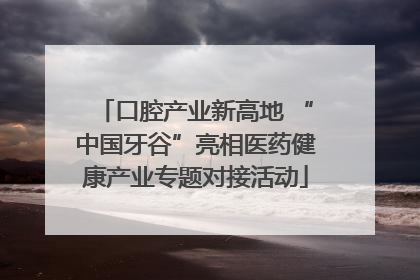 口腔产业新高地 “中国牙谷”亮相医药健康产业专题对接活动