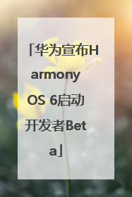 华为宣布HarmonyOS 6启动开发者Beta