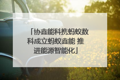 协鑫能科携蚂蚁数科成立蚂蚁鑫能 推进能源智能化