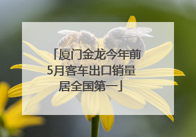 厦门金龙今年前5月客车出口销量居全国第一