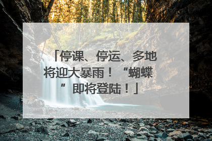 停课、停运、多地将迎大暴雨！“蝴蝶”即将登陆！