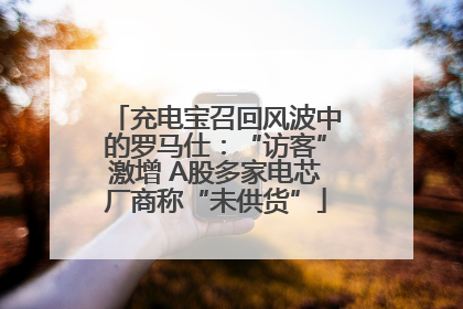 充电宝召回风波中的罗马仕：“访客”激增 A股多家电芯厂商称“未供货”