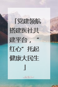 党建领航搭建医社共建平台,“红心”托起健康大民生