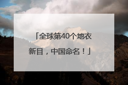 全球第40个地衣新目，中国命名！