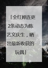 全红婵连更2条动态为陈艺文庆生，晒出最新收获的玩偶