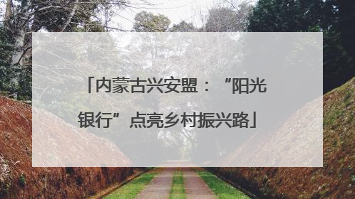 内蒙古兴安盟：“阳光银行”点亮乡村振兴路