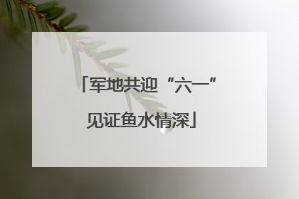 军地共迎“六一” 见证鱼水情深