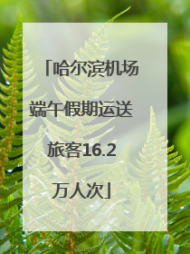 哈尔滨机场端午假期运送旅客16.2万人次