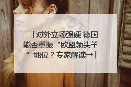 对外立场强硬 德国能否重振“欧盟领头羊”地位？专家解读→