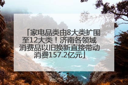 家电品类由8大类扩围至12大类！济南各领域消费品以旧换新直接带动消费157.2亿元