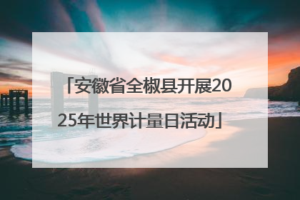 安徽省全椒县开展2025年世界计量日活动