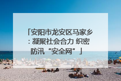 安阳市龙安区马家乡：凝聚社会合力 织密防汛“安全网”
