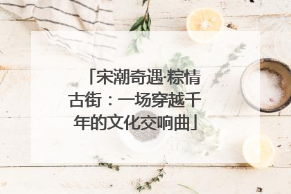 宋潮奇遇·粽情古街：一场穿越千年的文化交响曲