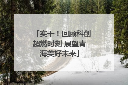 实干！回顾科创超燃时刻 展望青海美好未来