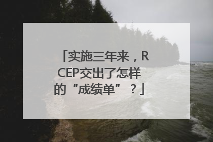 实施三年来，RCEP交出了怎样的“成绩单”？