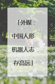 外媒：中国人形机器人志存高远