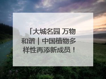 大城名园 万物和谐｜中国植物多样性再添新成员！它只在西藏墨脱