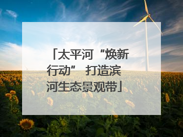 太平河“焕新行动” 打造滨河生态景观带
