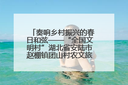 奏响乡村振兴的春日和弦——“全国文明村”湖北省安陆市赵棚镇团山村农文旅融合发展见闻