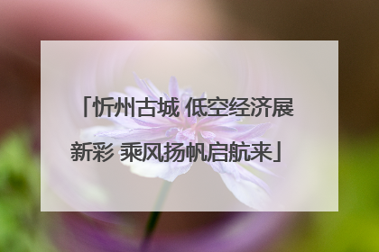 忻州古城 低空经济展新彩 乘风扬帆启航来