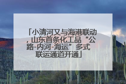 小清河又与海港联动，山东首条化工品“公路-内河-海运”多式联运通道开通
