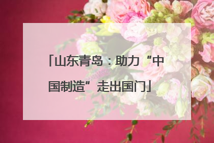 山东青岛：助力“中国制造”走出国门